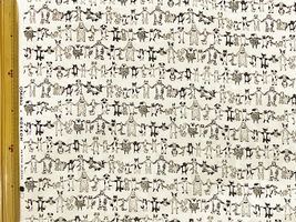 my piece of fabric 60ローンプリント「手つなぎアニマルズ」_拡大イメージ