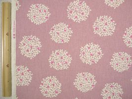 北欧調 綿麻キャンバスプリント 「kinomi」ピンク