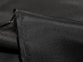 撥水加工ナイロンオックス無地ブラック