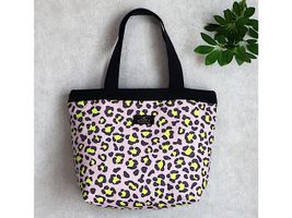 綿麻キャンバスプリント「BIG NEON LEOPARD」_拡大イメージ