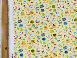 コットンこばやしダブルガーゼプリント「ねこドロップス」_拡大イメージ