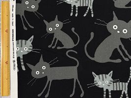 オックスプリントCoCoLand「大きめな黒猫」ブラック