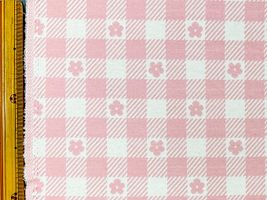 韓国fabric フラワージャガードニットピンク