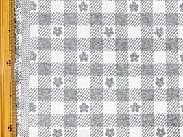 韓国fabric フラワージャガードニットグレー
