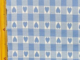 韓国fabric ハートジャガードニットライトブルー