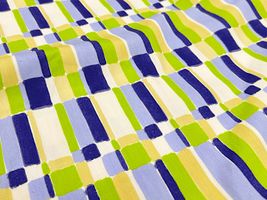 my piece of fabric ブラッシュペイントの40ブロードプリントライトグリーン系