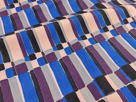 my piece of fabric ブラッシュペイントの40ブロードプリントブルー×パープル