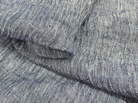 岡山児島で洗いをかけた近江リネン先染水撚りシャンブレー