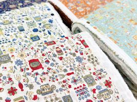 my piece of fabric 60ローンプリント「ガーデニング」_拡大イメージ