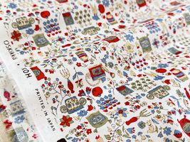 my piece of fabric 60ローンプリント「ガーデニング」_拡大イメージ