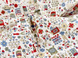 my piece of fabric 60ローンプリント「ガーデニング」_拡大イメージ