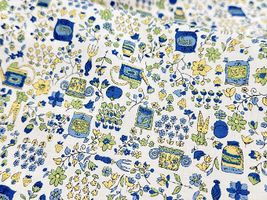 my piece of fabric 60ローンプリント「ガーデニング」_拡大イメージ