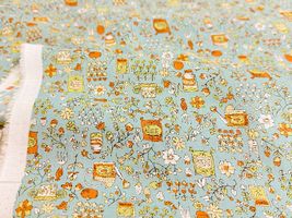 my piece of fabric 60ローンプリント「ガーデニング」_拡大イメージ