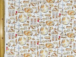 my piece of fabric 60ローンプリント「おとぎのパン」_拡大イメージ