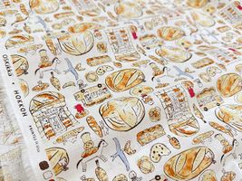 my piece of fabric 60ローンプリント「おとぎのパン」_拡大イメージ