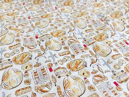 my piece of fabric 60ローンプリント「おとぎのパン」_拡大イメージ
