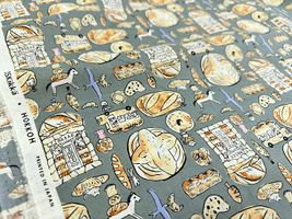 my piece of fabric 60ローンプリント「おとぎのパン」_拡大イメージ