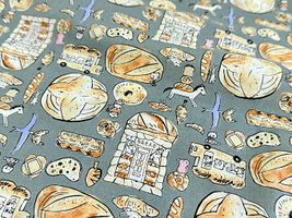 my piece of fabric 60ローンプリント「おとぎのパン」_拡大イメージ