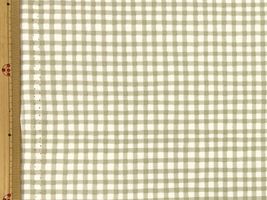 ラテカラー ギンガムチェックのオックスプリントベージュ