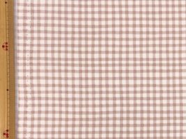 ラテカラー ギンガムチェックのオックスプリントピンク