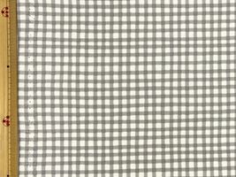 ラテカラー ギンガムチェックのオックスプリントグレー