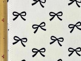 韓国風リボンのオックスプリントオフホワイト