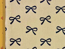 韓国風リボンのオックスプリントベージュ