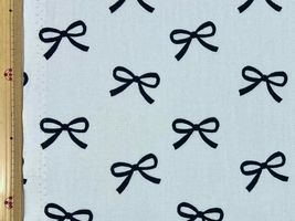 韓国風リボンのオックスプリントサックス