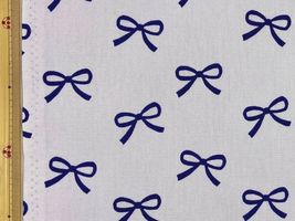 韓国風リボンのオックスプリントパープル