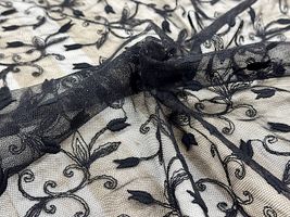 エレガントフラワーのチュールレース_拡大イメージ