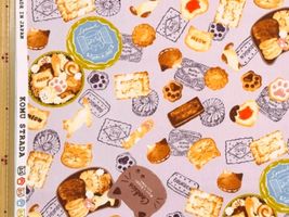 オックスプリント「猫のクッキー缶 season2」ピンク