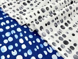 my piece of fabric マルチドットと猫さんの60ローンプリント_拡大イメージ