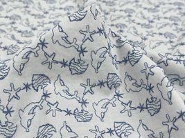 【現品限り特価】Exclusive Collection イルカと海の生き物のコットンローンレース_拡大イメージ