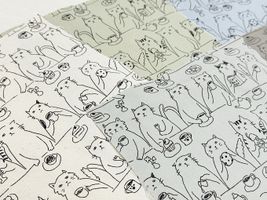 Snack time!オックスプリント「Cat&Tea」_拡大イメージ