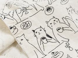Snack time!オックスプリント「Cat&Tea」_拡大イメージ