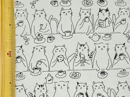 Snack time!オックスプリント「Cat&Tea」_拡大イメージ
