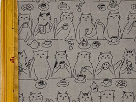 Snack time!オックスプリント「Cat&Tea」_拡大イメージ