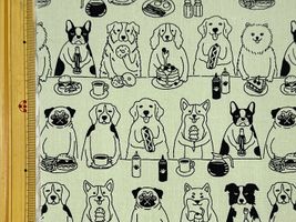 Snack time!オックスプリント「DOG&JUNK」グリーン