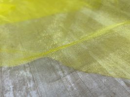 約188cm幅のシャイニートリコットハーフ無地イエロー