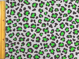 綿麻キャンバスプリント「BIG NEON LEOPARD」_拡大イメージ