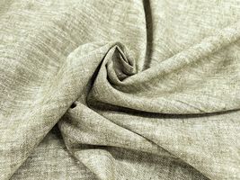 お買い得価格の広幅リネンダンガリー無地グリーン