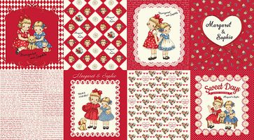 QUILT GATE「パネルプリント マーガレット＆ソフィー9」_拡大イメージ