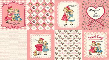 QUILT GATE「パネルプリント マーガレット＆ソフィー9」_拡大イメージ