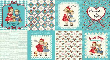 QUILT GATE「パネルプリント マーガレット＆ソフィー9」_拡大イメージ