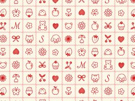 QUILT GATE「マーガレット＆ソフィー9」アイボリー×レッド