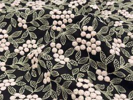 Exclusive Collection 特別な木の実刺しゅうのコットンローンレース_拡大イメージ