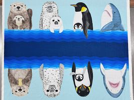 コッカ Hyokkori Animalsのシーチングパネルプリント海