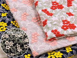 Exclusive Collection 特別な木の実刺しゅうのコットンローンレース_拡大イメージ