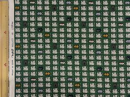 コットンこばやし 綿麻キャンバスプリント「猫三昧」グリーン地×生成文字
