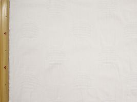 Exclusive Collection綿麻ドットジャガード(直径約6cm)オフホワイト